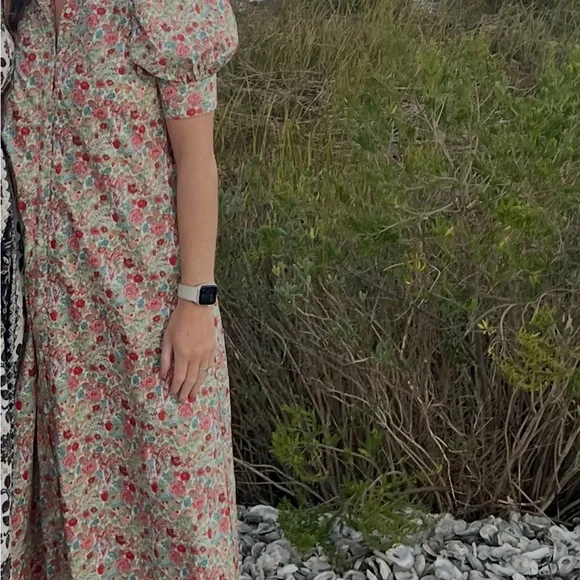 Floral Ruffle Collar Dress - Picture 3 of 3